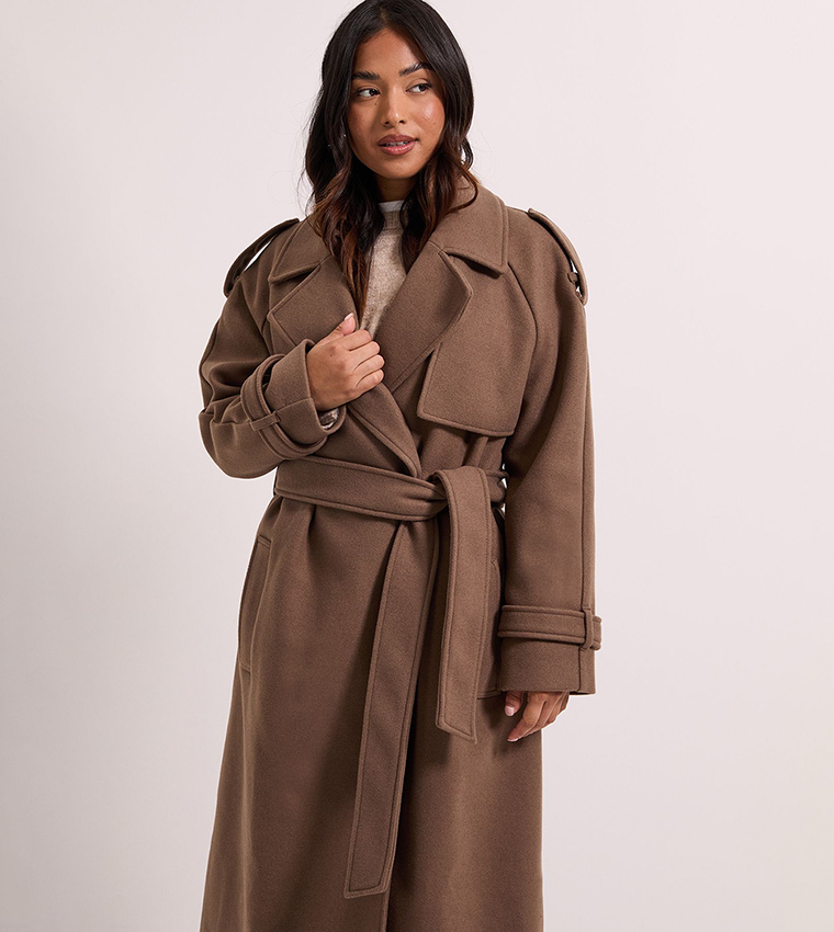 Petite Belted Trench Coat
