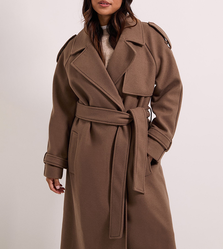 Petite Belted Trench Coat