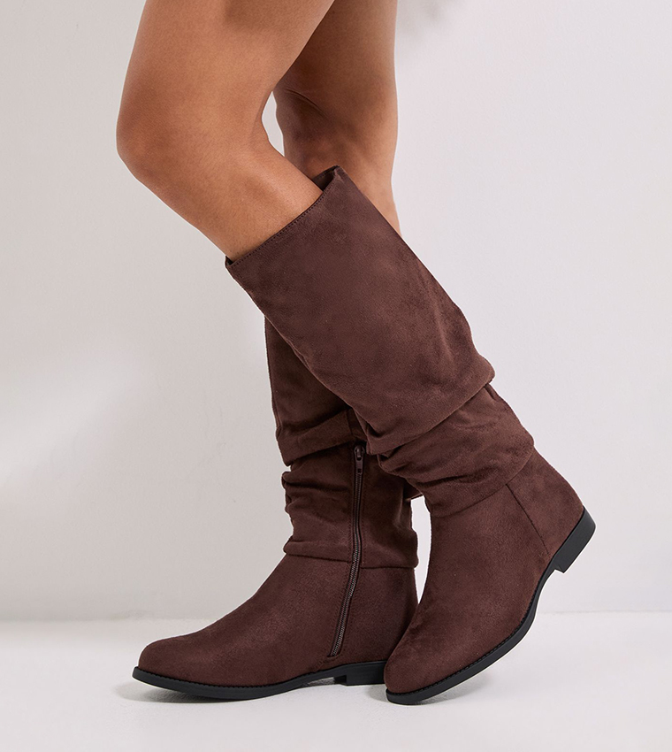 بوت شمواه صناعي بطول الركبة