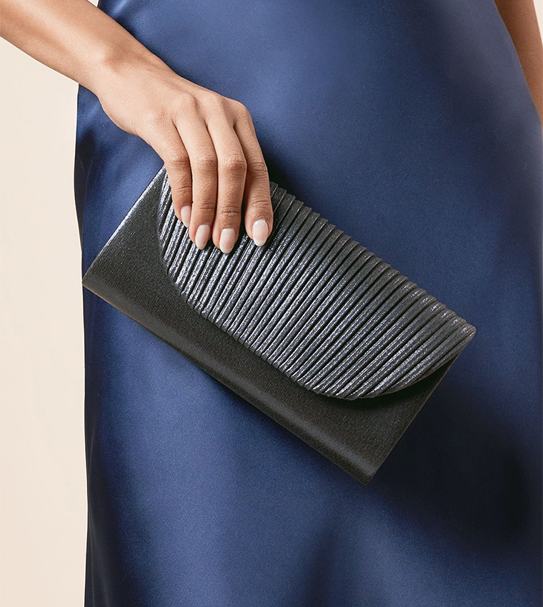 Atlanta Ruched Detail Clutch Bag