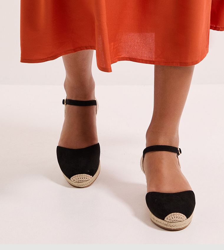Ellie Closed Toe Espadrille Wedge Sandals