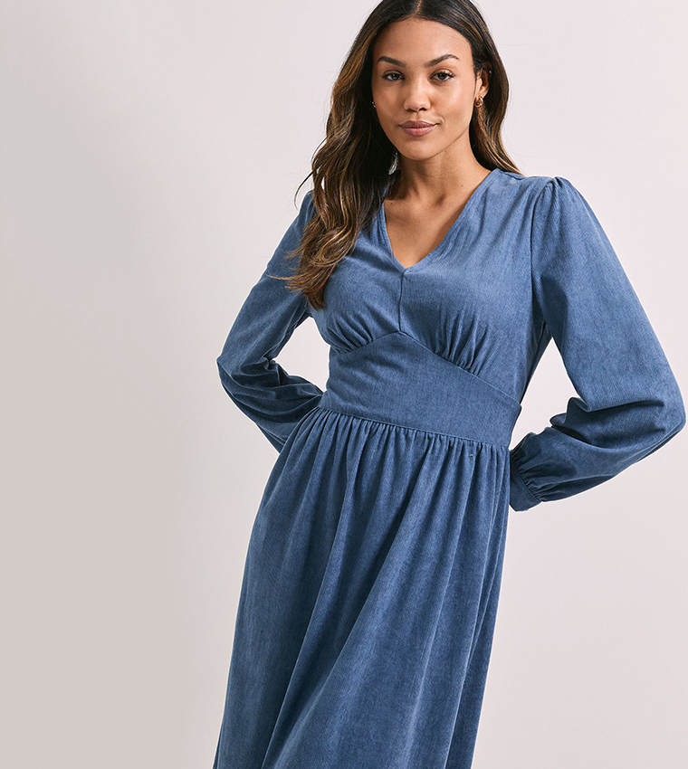 فستان ميدي كم باف