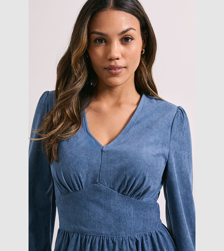 فستان ميدي كم باف