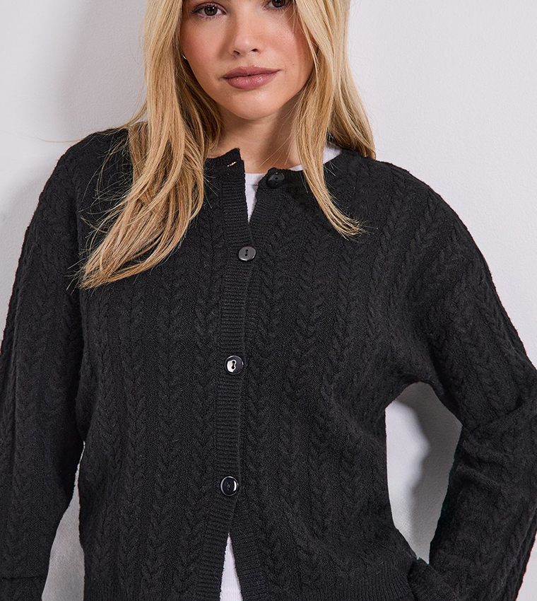 كارديجان محبوك كم طويل 