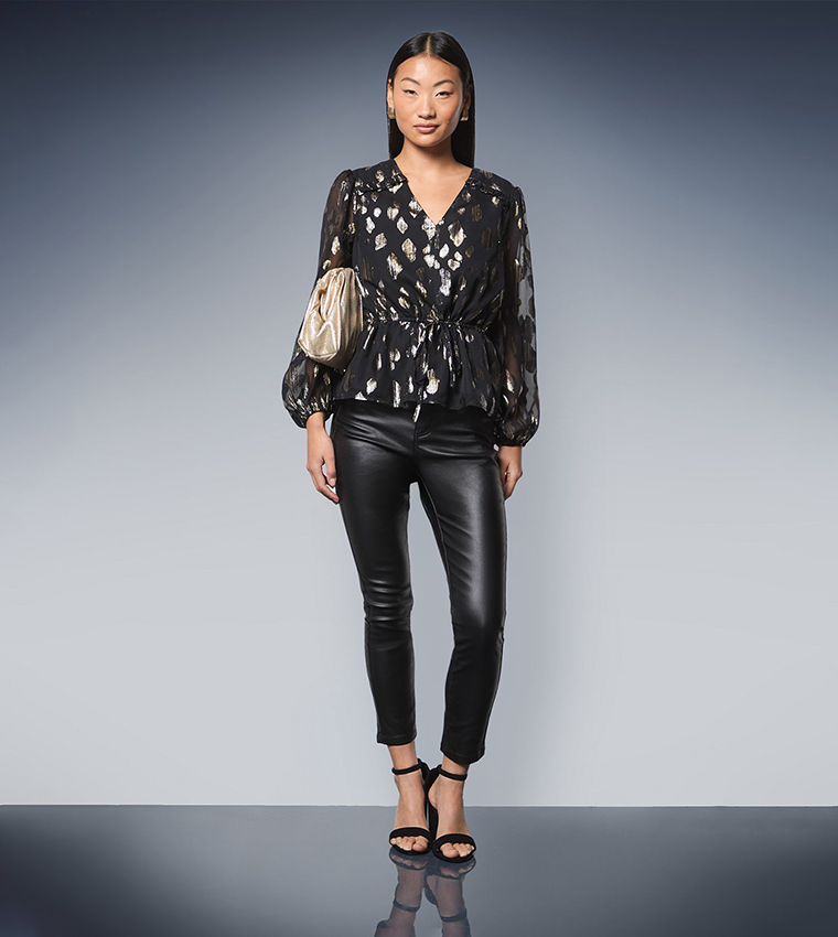 Petite Coated Skinny Fit Jeans