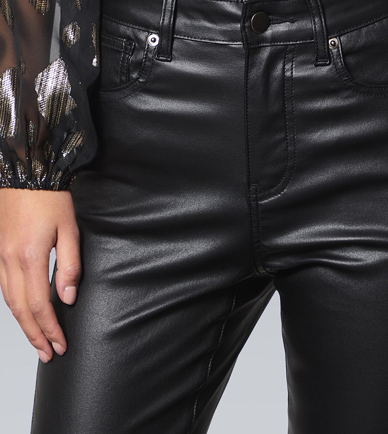 Petite Coated Skinny Fit Jeans