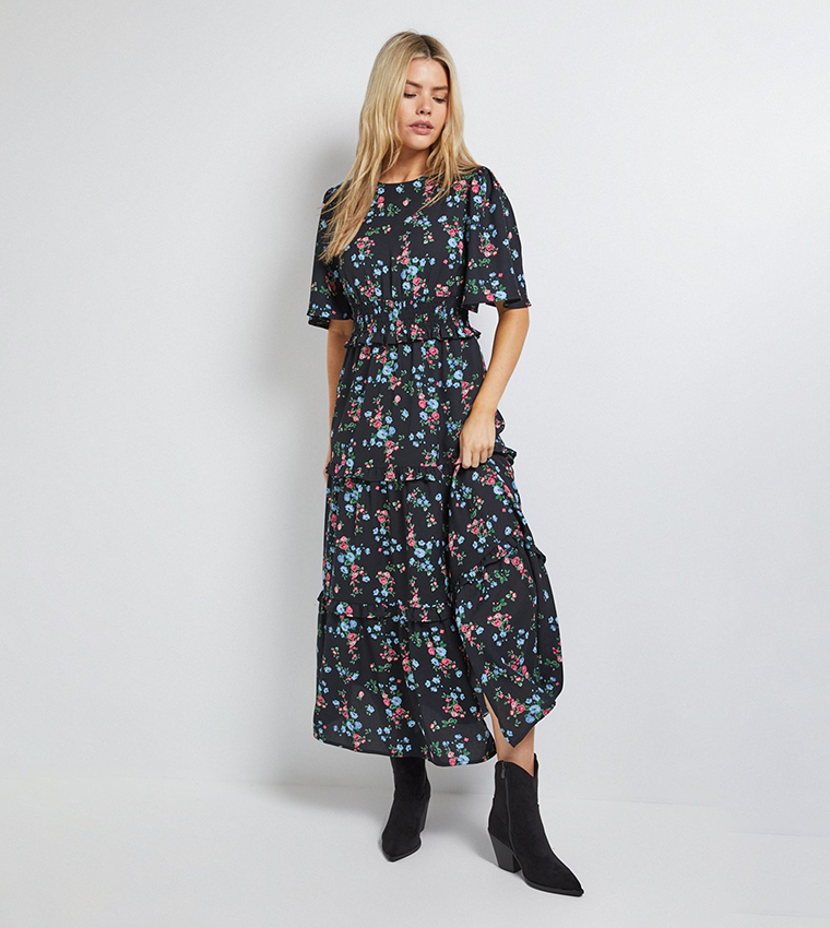 chinese dress ladies Dorothy Perkins Womens/Ladies Animal Print Front Tie Plus Maxi Dress   Universal Textiles