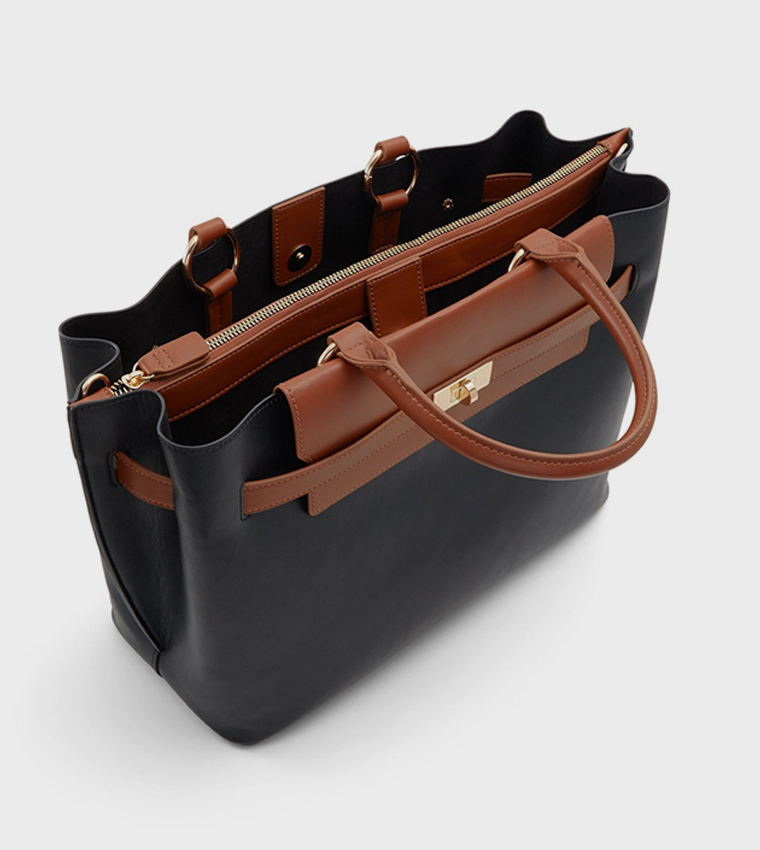 BRAVE Metal Detail Tote Bag