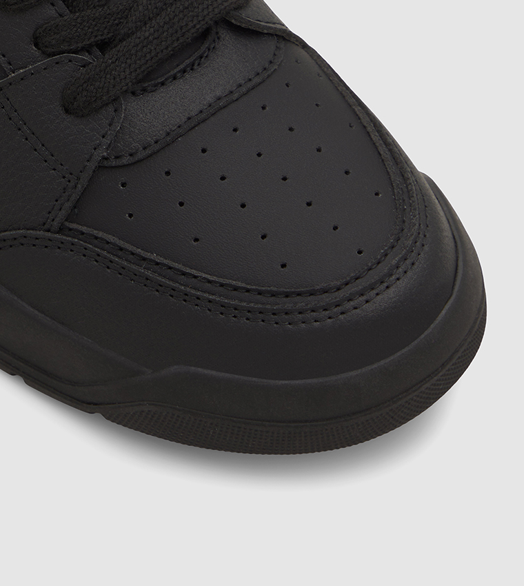 BREEZEY Perforated Lace-Up Sneakers