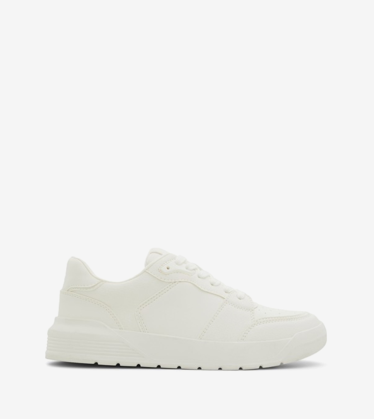 BREEZEY Perforated Lace-Up Sneakers