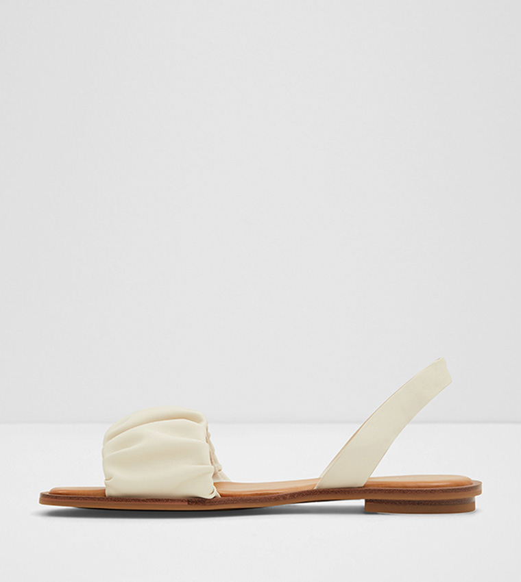 Svare forræderi lærer Buy Aldo BRELDEN Square Toe Flat Sandals In White | 6thStreet Oman