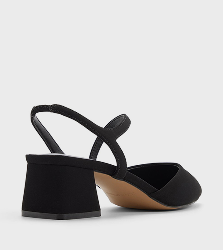 BRIANAH Pointed Toe Block Heel Pumps