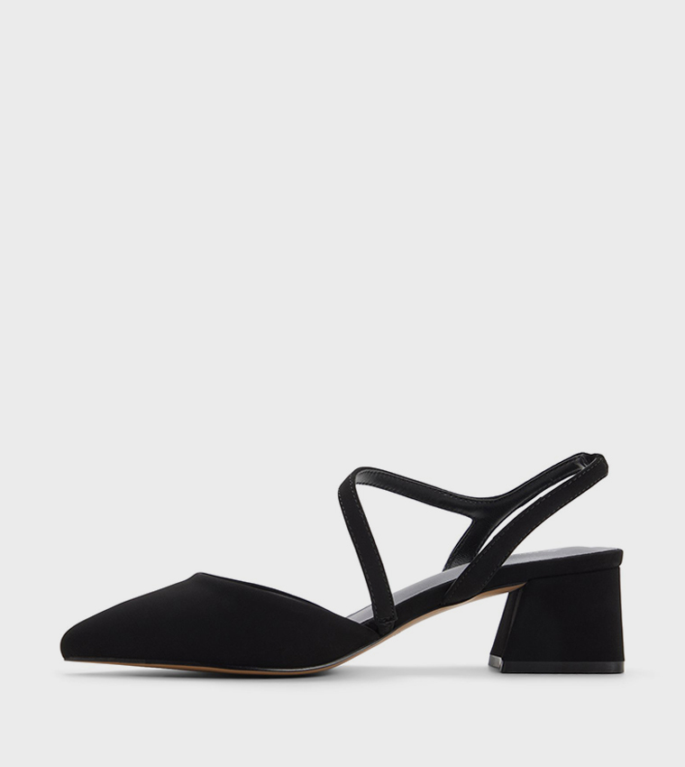 BRIANAH Pointed Toe Block Heel Pumps