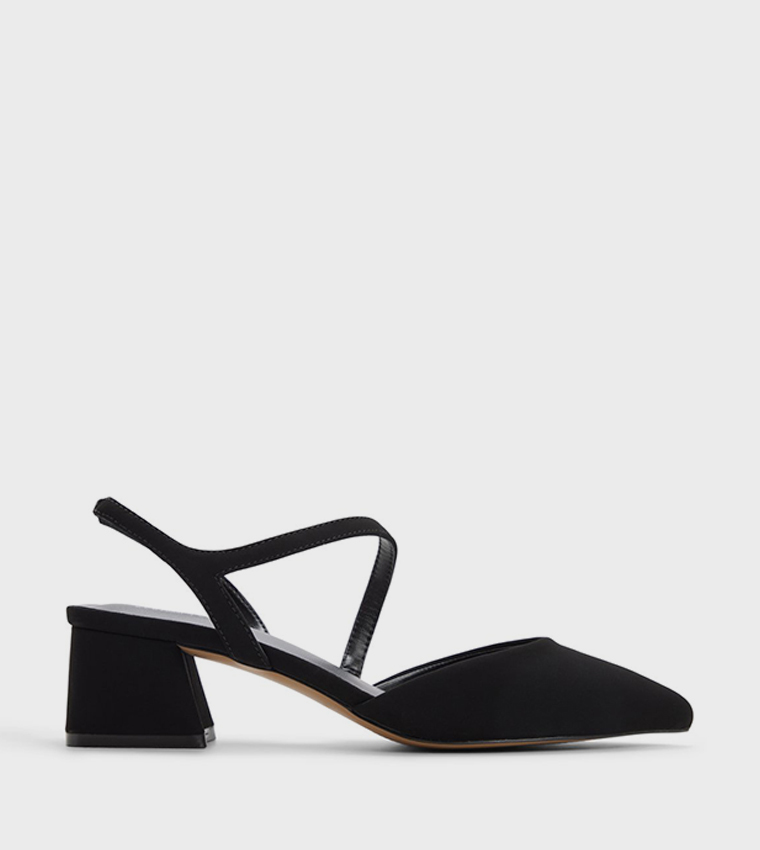 BRIANAH Pointed Toe Block Heel Pumps