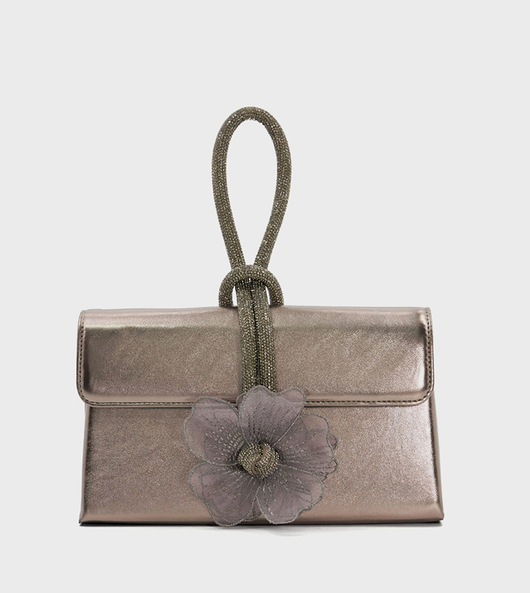 Buy Dune London BRYNIES Embellished Clutch In Grey 6thStreet Bahrain