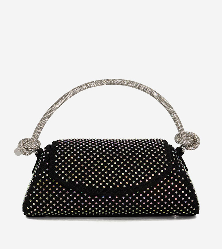 Buy Dune London BRYNLEYS Embellished Top Handle Bag In Black