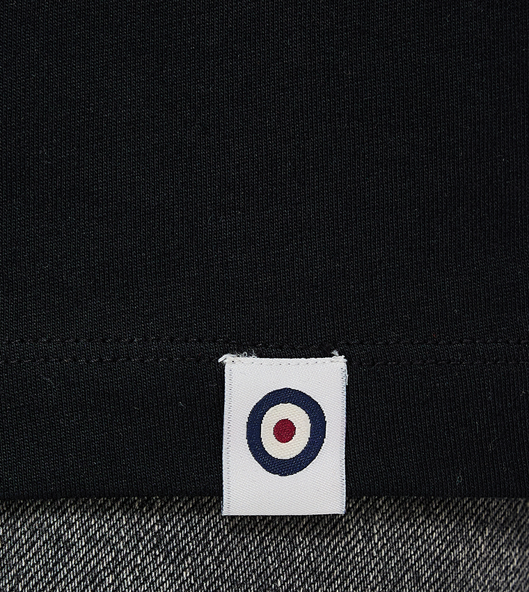 تيشيرت قطن سادة برقبة مستديرة وطبعة