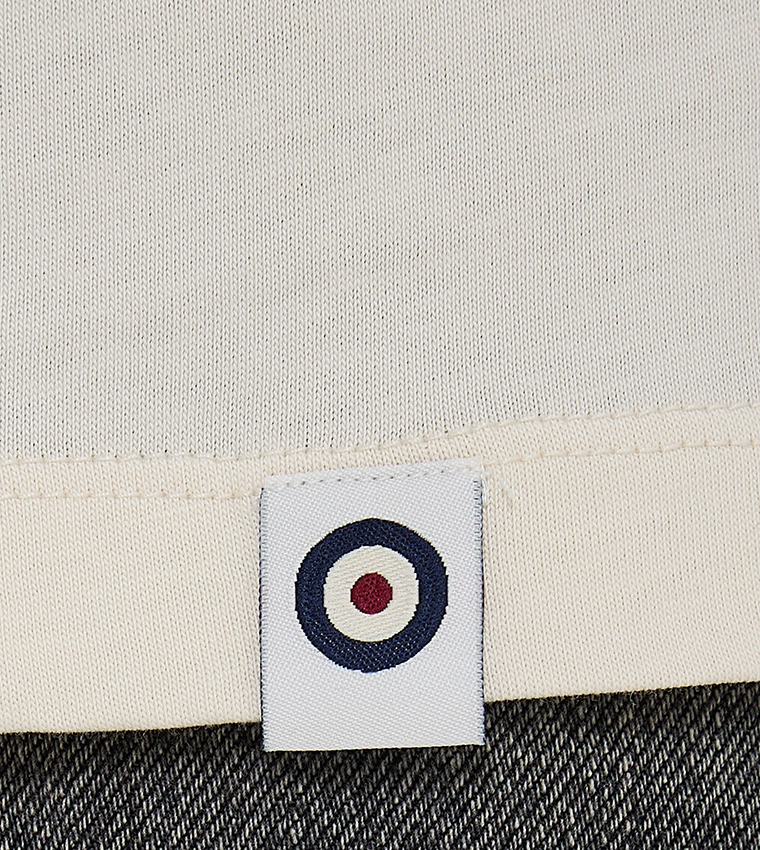 تيشيرت قطن سادة برقبة مستديرة وطبعة