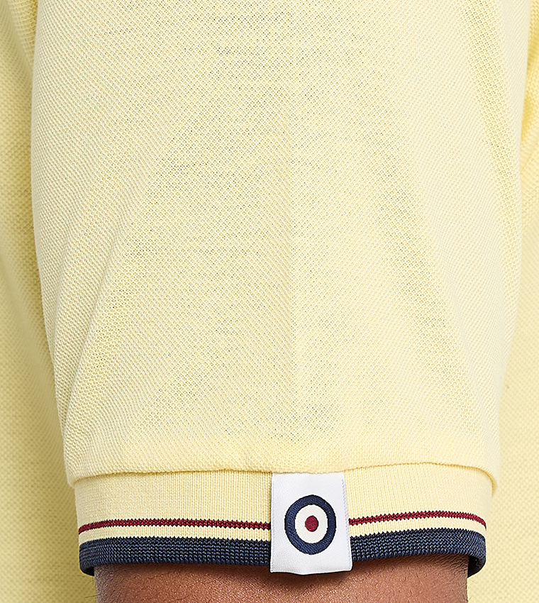 Contrast Tipping Short Sleeves Polo T-Shirt