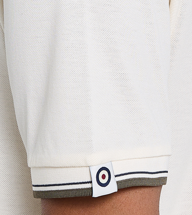 Contrast Tipping Short Sleeves Polo T-Shirt