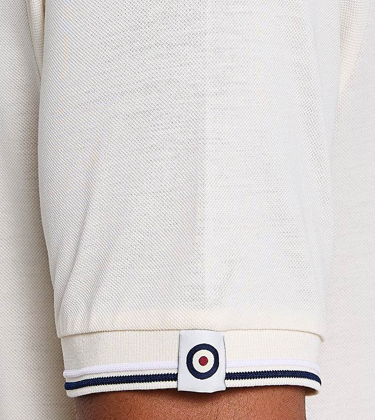 Contrast Tipping Short Sleeves Polo T-Shirt
