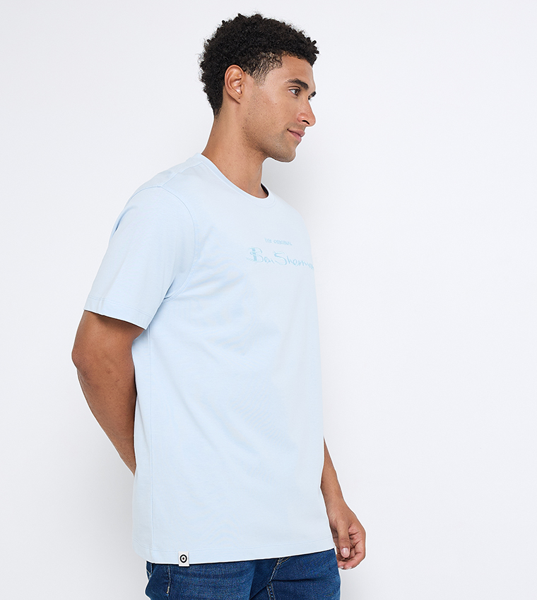 Logo Embroidered Crew Neck T-Shirt