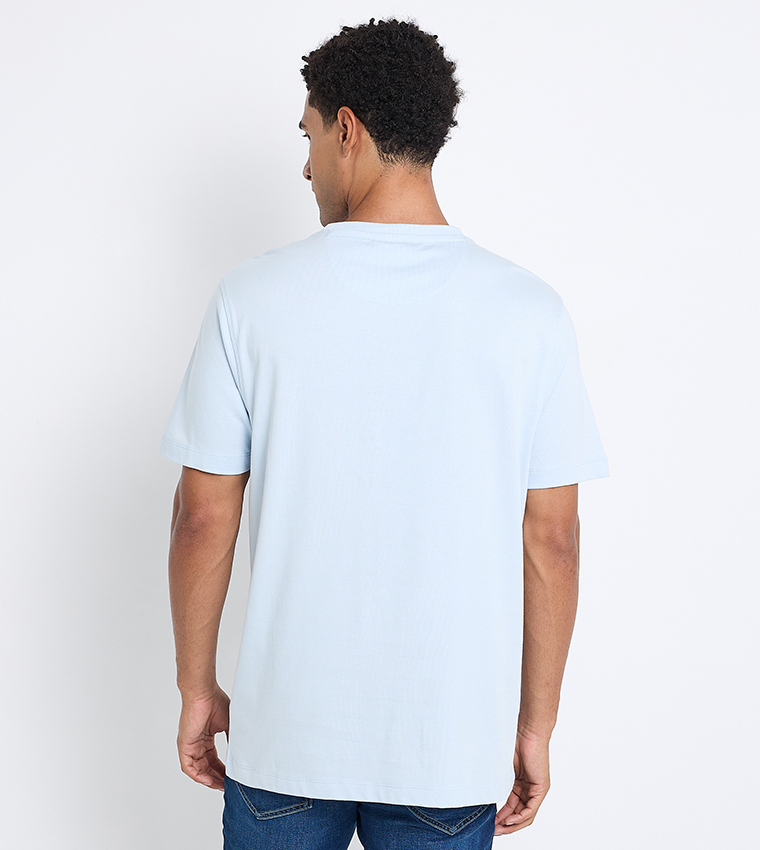 Logo Embroidered Crew Neck T-Shirt