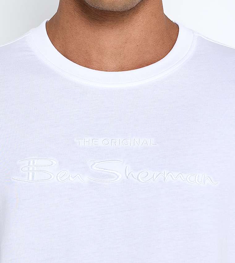 Logo Embroidered Crew Neck T-Shirt