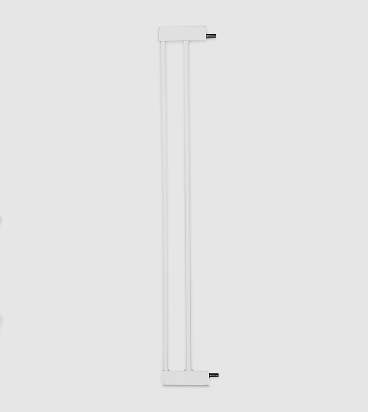 Metal Safety Led Gate with 10cm Extension - White