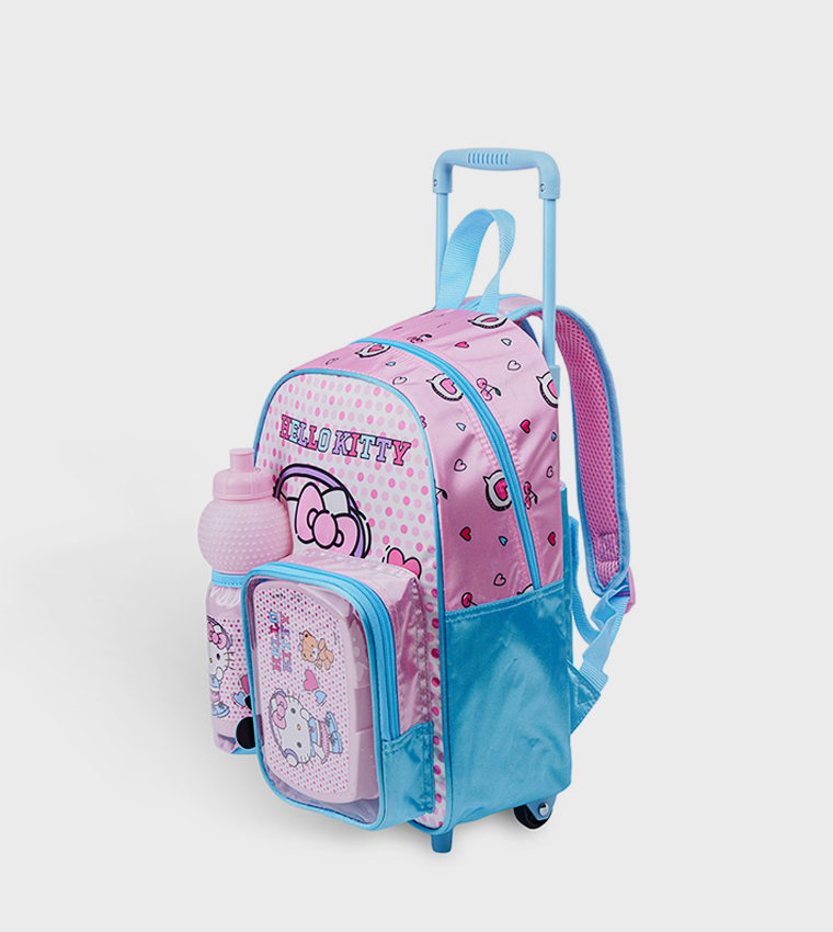 Hello Kitty Printed 13" Trolley Backpack Set