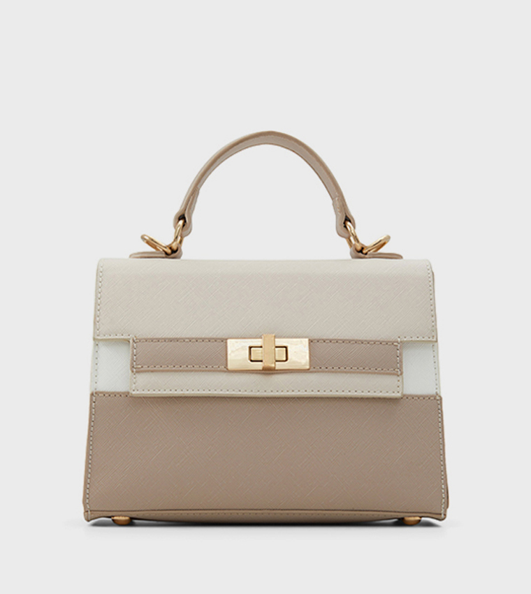 BULLETPROOF Color Block Top Handle Bag