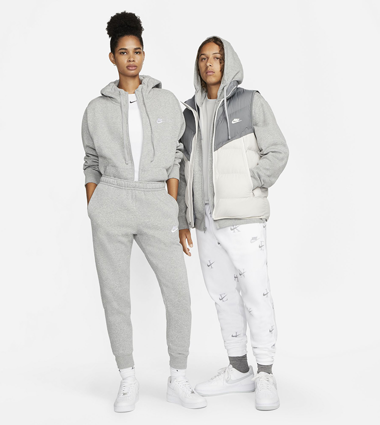 Logo Printed Club Full Zip Hoodie