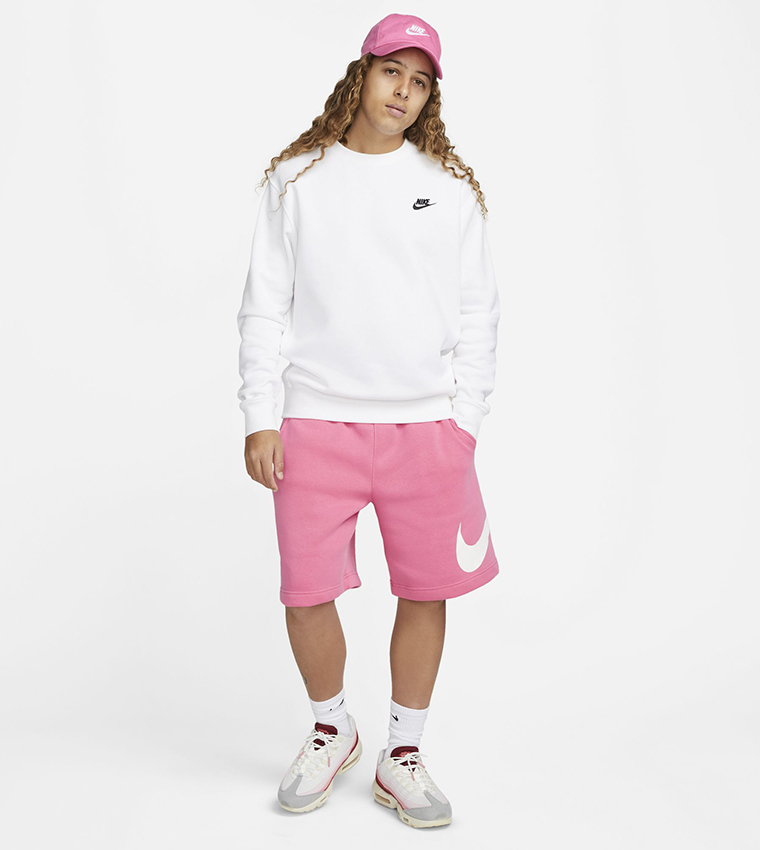 Nike sportswear club fleece shorts pink sale