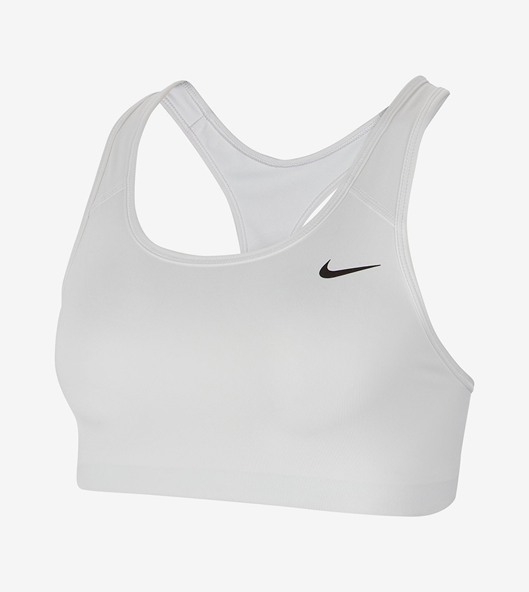 Buy Nike Non Padded Swoosh Sports Bra In White