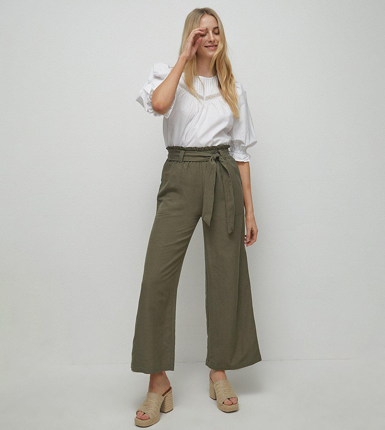 Women's Nine West Paperbag Waist Trouser