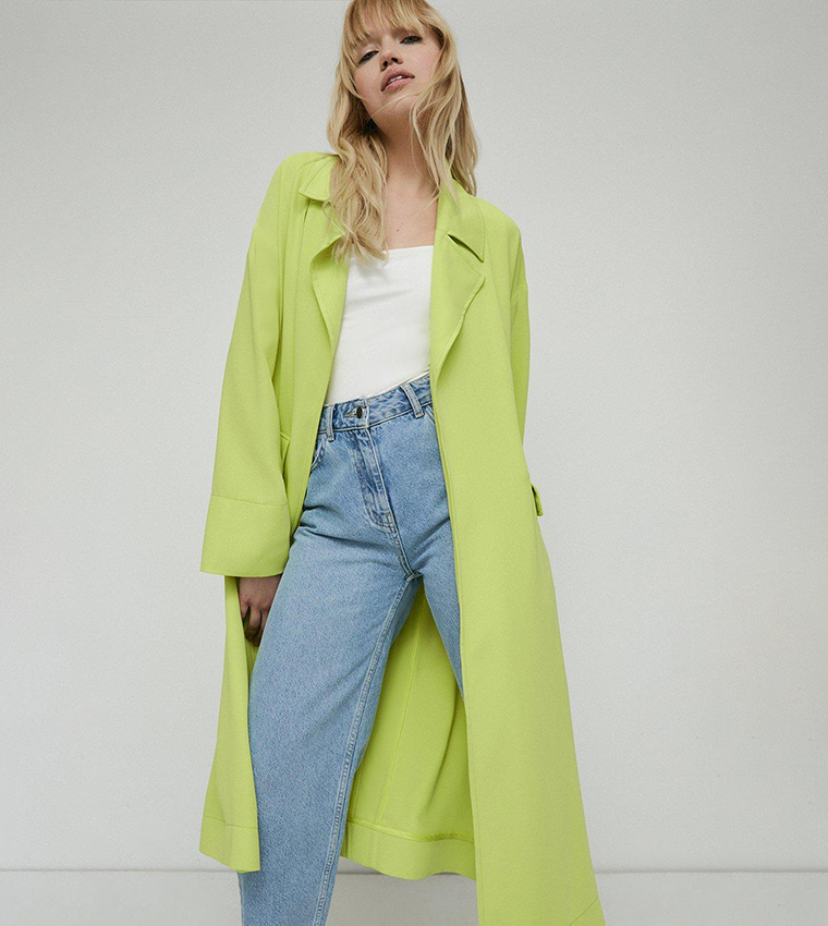 Yellow hot sale duster coat