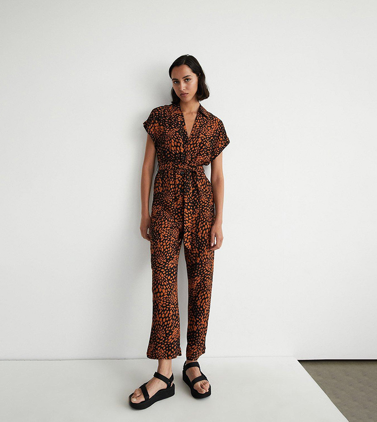 Warehouse animal sales print jumpsuit