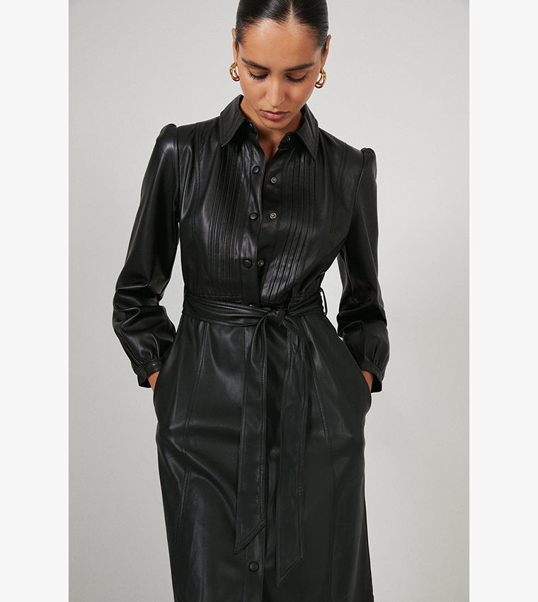 warehouse leather dress Mini Dresses Warehouse Faux Leather Dress Louna Faux Leather Mini Dress