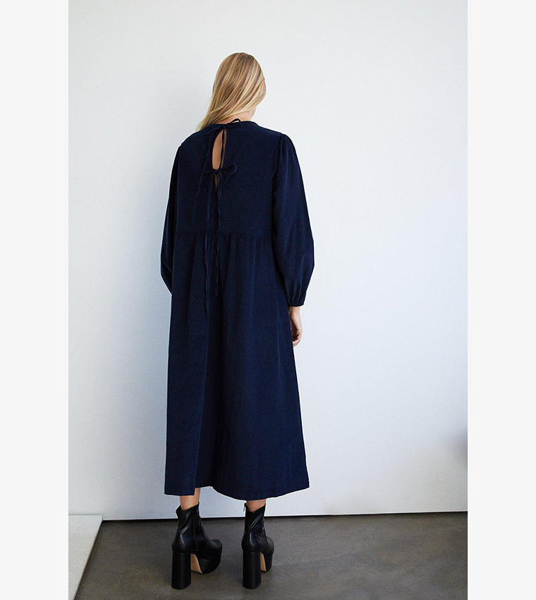 Warehouse navy cord store dress