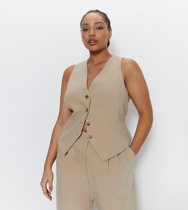 Taupe waistcoat on sale