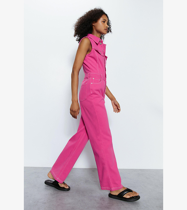 Warehouse pink hot sale jumpsuit