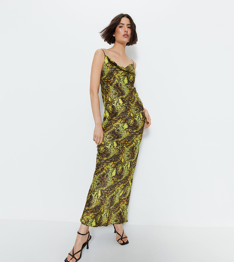 Lime snake dress best sale