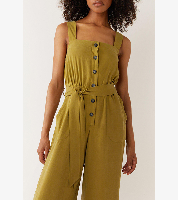 Warehouse hot sale khaki jumpsuit