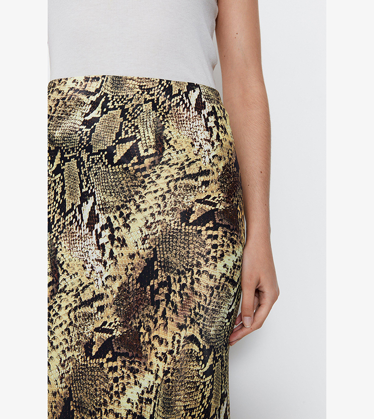 Warehouse leopard print maxi on sale skirt