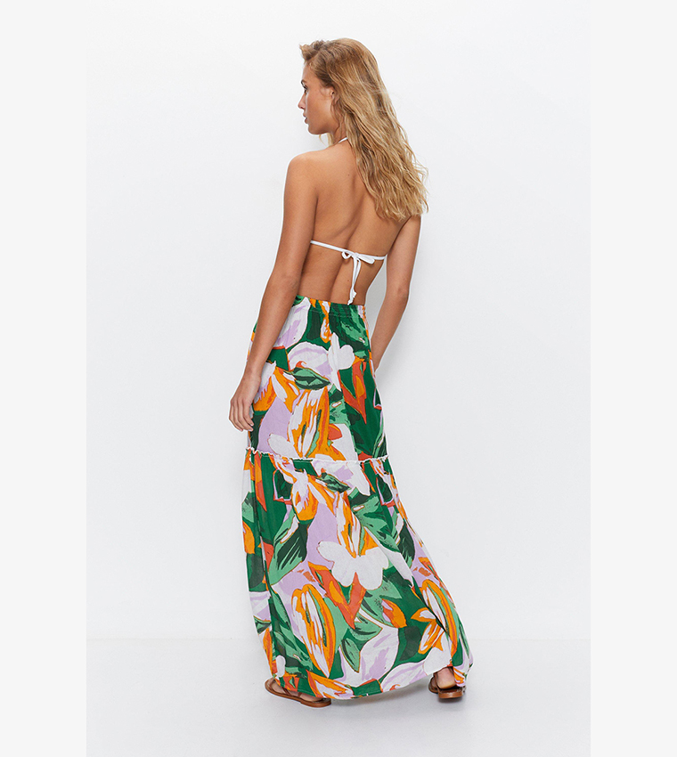SEAWEED Tiered Maxi Skirt