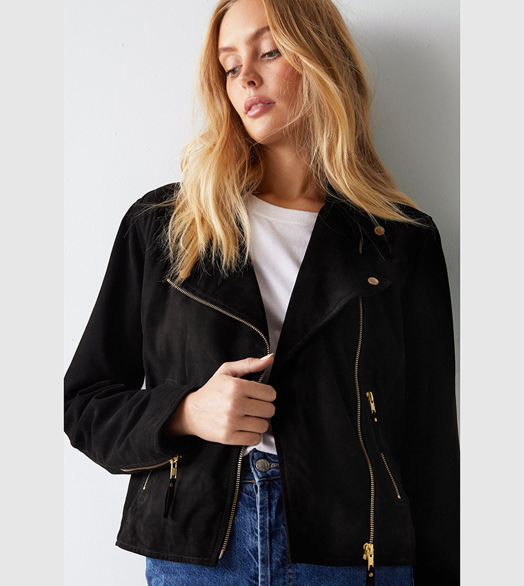 Warehouse clearance suede jacket