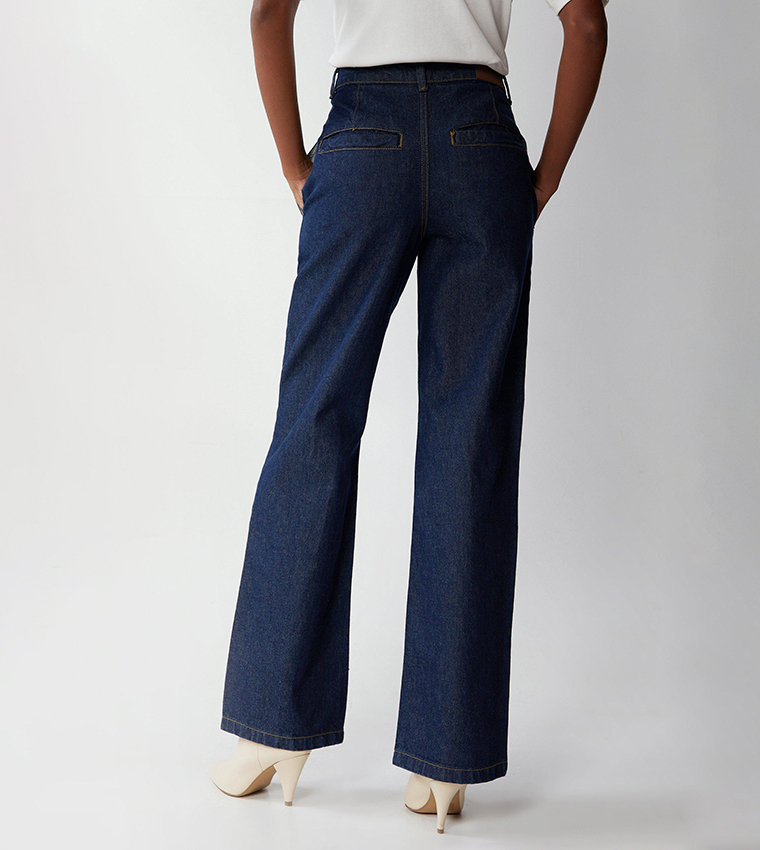 Tailored Wide Leg Jeans