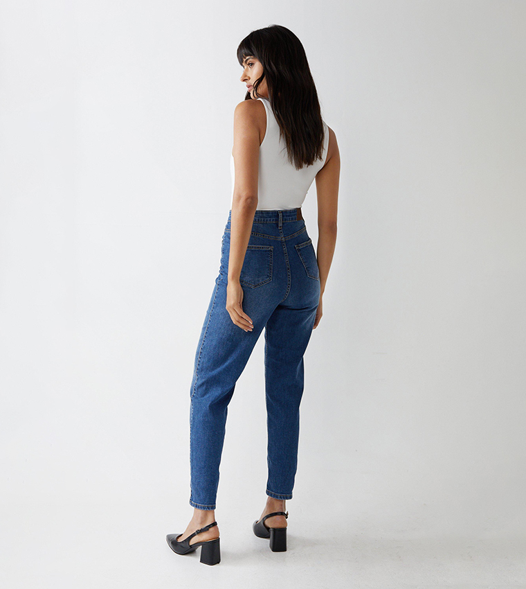 Faded Mom Fit Jeans