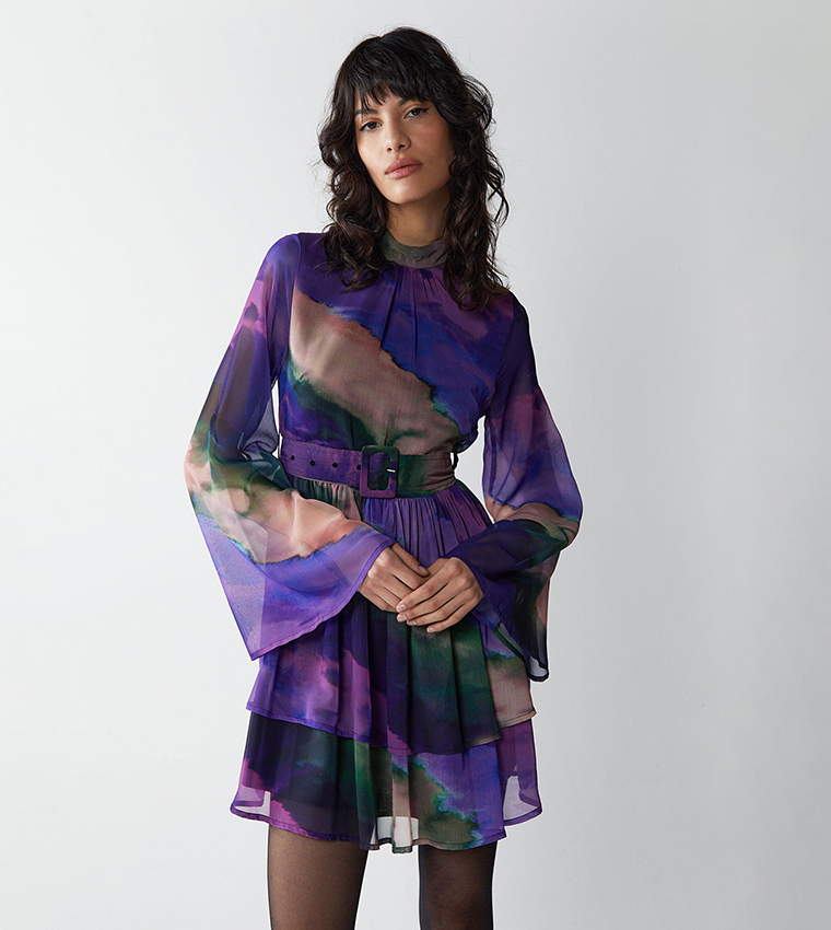 Warehouse purple outlet dress