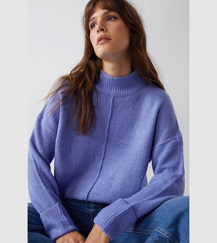 Oversized funnel shop neck jumper